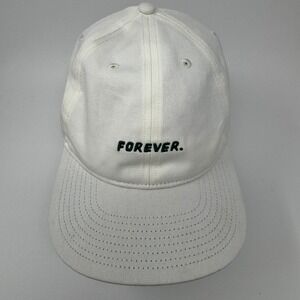 Rivian Forever Organic Cotton Hat White Adjustable Strapback Cap Electric